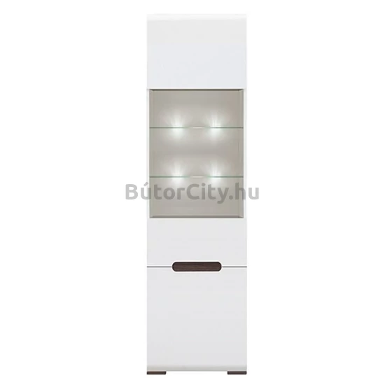 Azteca system magas vitrines szekrény (REG1W1D/21/6)