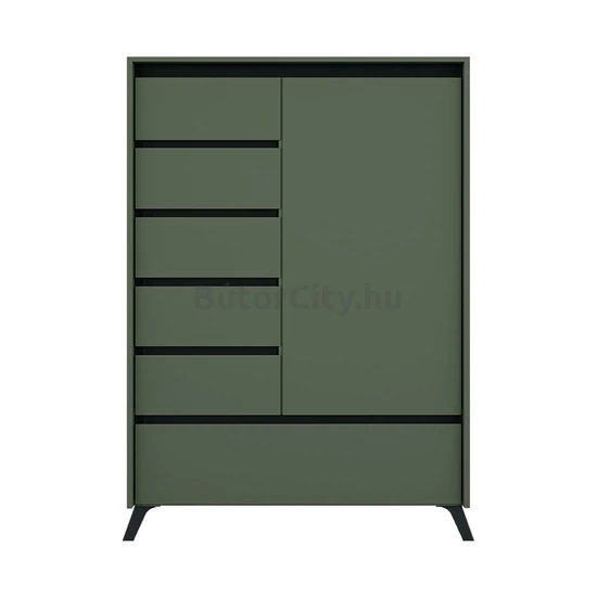 Luna system komód, zöld-fekete (REG1D5S1K)