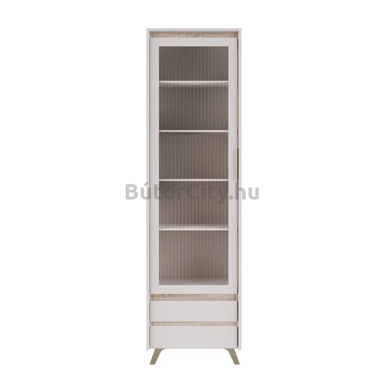 Luna system vitrines szekrény, kasmír-sonoma (REG1W2S)