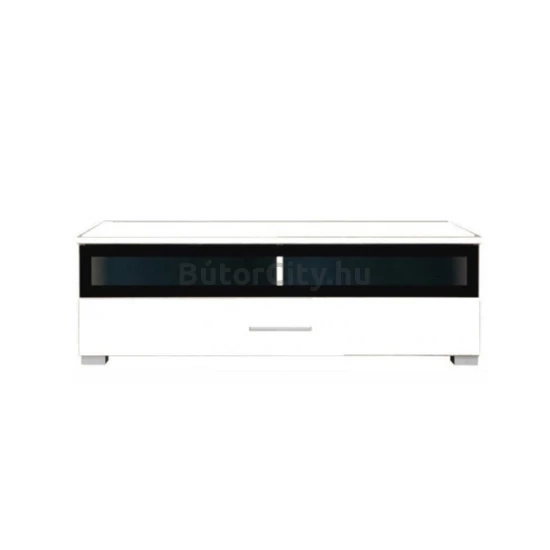 Vusher system üveges TV-állvány fehér (RTV1SW)