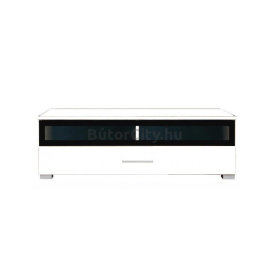 Vusher system üveges TV állvány fehér (RTV1SW)