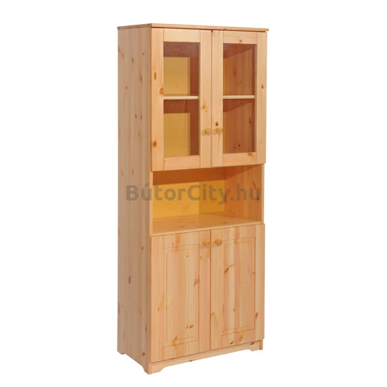 Balázs 2 ajtós, nyitott, üveges szekrény (3514)