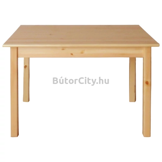 140 cm-es étkezőasztal tömör fenyőfából, lakkozott (4101/140)
