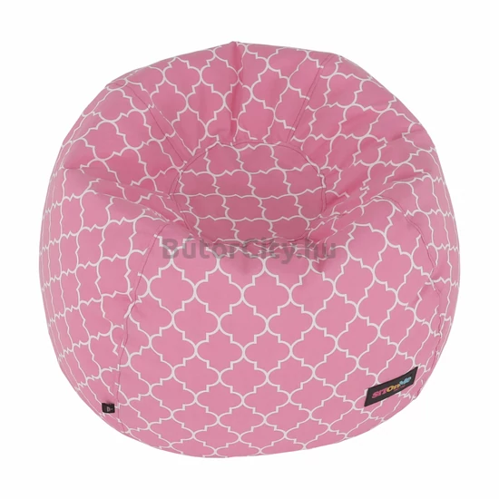 Gomby babzsák (rózsaszín-fehér)