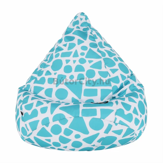 Teldin babzsák (türkiz-fehér)