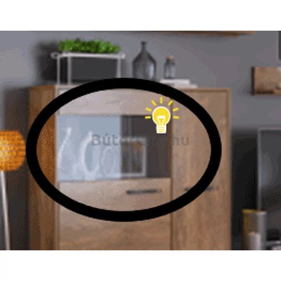 Delis LED vitrines komódhoz