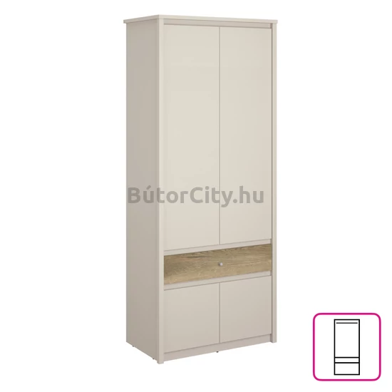KAROS 87 cm széles akasztós szekrény 4D1S