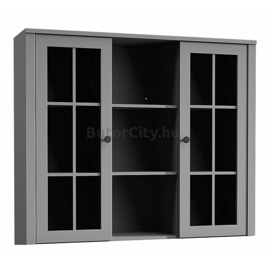 Provance vitrines rátét szekrény (W2D) szürke