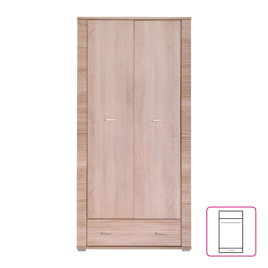 Szekrény typ 3, sonoma tölgy, GRAND