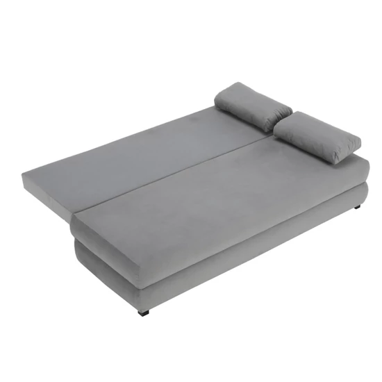 Kanapé ágyfunkcióval, szürke/türkiz, CLIV