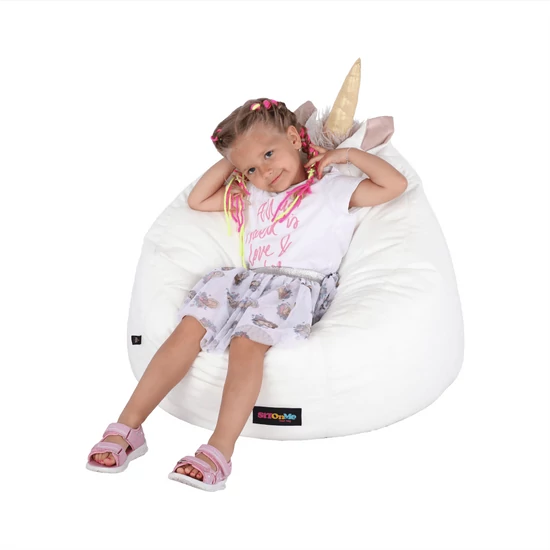 Babzsák unikornis, fehér, INOROG