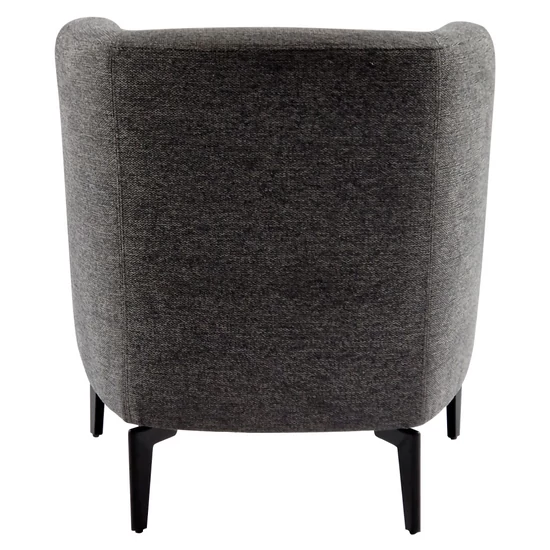 Design fotel, szürke/fekete, KAPY