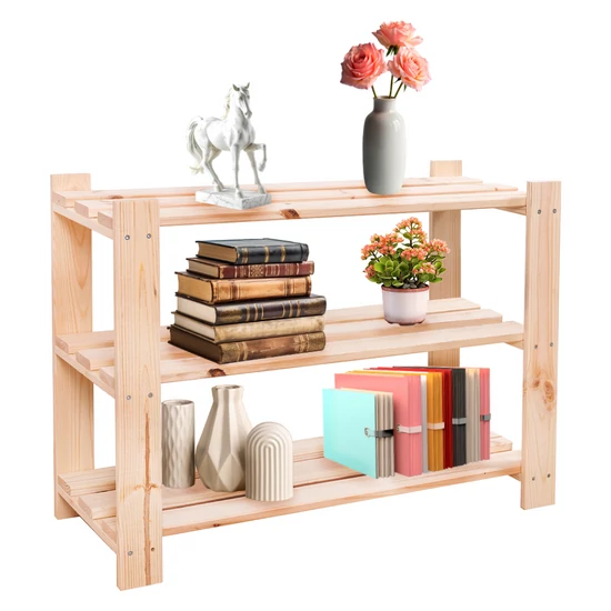 Polcállvány, természetes, fenyő, SIMU 550