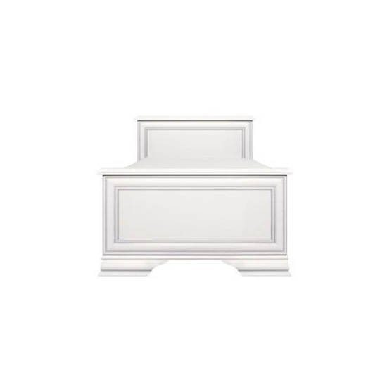 Ágy, 90x200, alpesi fehér, KENTAK