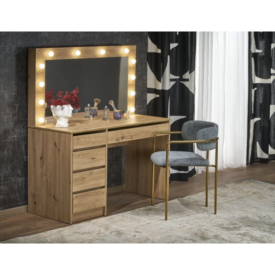 HOLLYWOOD XL fésülködőasztal, szín: artisan tölgy