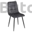 Modern szék velvet bársony szövettel (sötétszürke)
