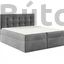 Typ50 boxspring ágy sötétszürke 140*200 cm
