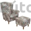 Astrid fotel puffal (Viorica patchwork)