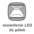 Nuis vitrines komód (REG2D2W) LED világítás