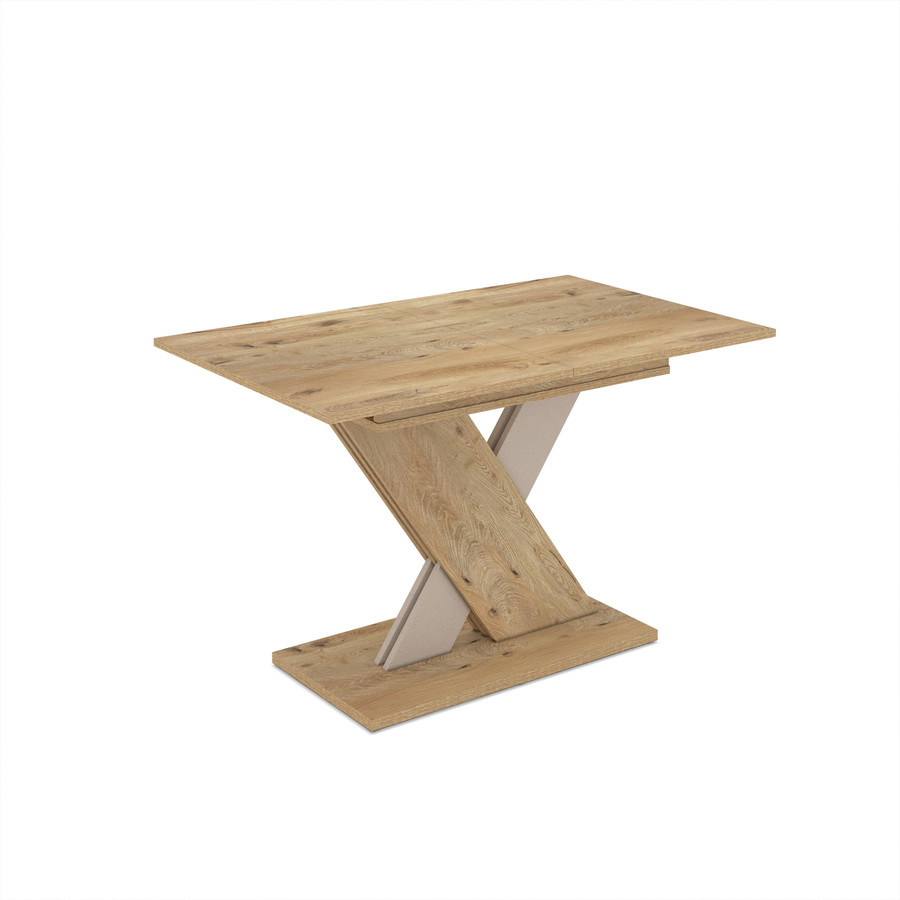 Axi 120 bővíthető étkezőasztal, Rivoli/Anemon színben, laminált asztallap, 120-160 cm