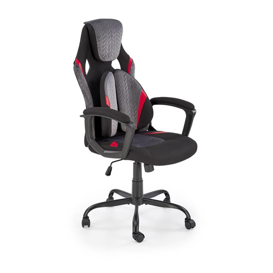 Jensen forgószék, billenő mechanika, szürke/fekete/piros