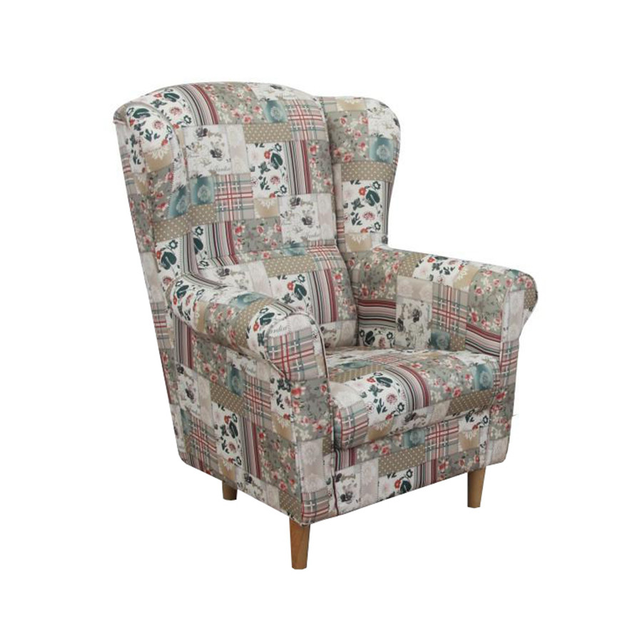 Charlot fotel patchwork viorica szövettel