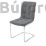 Kép 4/9 - 108 Étkezőszék Raven 18 szürke króm lábbal