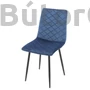 Kép 2/7 - Modern szék 129 velvet/bársony szövet, kék