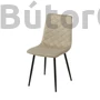 Kép 3/7 - Modern szék 129 velvet/bársony szövet, latte