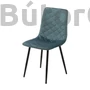 Kép 6/7 - Modern szék 129 velvet/bársony szövet, türkizkék