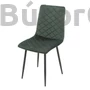 Kép 7/7 - Modern szék 129 velvet/bársony szövet, zöld