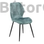 Kép 2/10 - Modern étkezőszék függőleges tűzéssel, türkiz