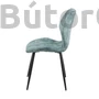 Kép 9/10 - Modern étkezőszék függőleges tűzéssel, türkiz