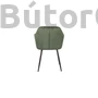 Kép 2/3 - 115 Étkezőszék karfával zöld bársony
