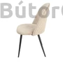 Kép 2/5 - Krém bársony szék