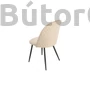 Kép 4/5 - Krém bársony szék