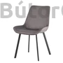 Kép 2/2 - R112 szürke bársony szék