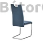Kép 2/3 - ASR113 kék bársony, króm láb