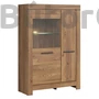 Kép 1/3 - Balin vitrines komód (arany sibiu) (REG1D1W)