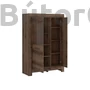 Kép 3/6 - Balin vitrines komód (fekete tölgy) (REG1D1W)