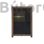 Kép 2/6 - Balin vitrines komód (fekete tölgy) (REG1D1W)