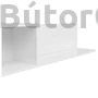 Kép 3/4 - Forn fali polc (POL/160) (fehér/fehér)