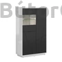 Kép 4/6 - Forn vitrines komód (REG2D1W) (fehér korpusz/választható front)
