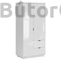 Kép 1/7 - Forn szekrény (SZF2D2S) (fehér korpusz/választható front)