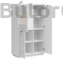Kép 3/4 - Forn vitrines komód (REG2D1W) (fehér korpusz/választható front)