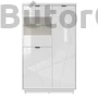 Kép 2/4 - Forn vitrines komód (REG2D1W) (fehér korpusz/választható front)