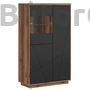 Kép 1/7 - Forn vitrines komód (REG2D1W) (delano tölgy korpusz/választható front)