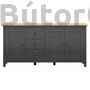 Kép 2/3 - Hesen nagy komód (KOM3D3S/10/20) (grafit)