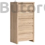 Kép 1/6 - Kaspian 5 fiókos komód (KOM5S)