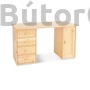 Kép 3/3 - Vanessa ajtós-fiókos íróasztal (kétféle elrendezés)